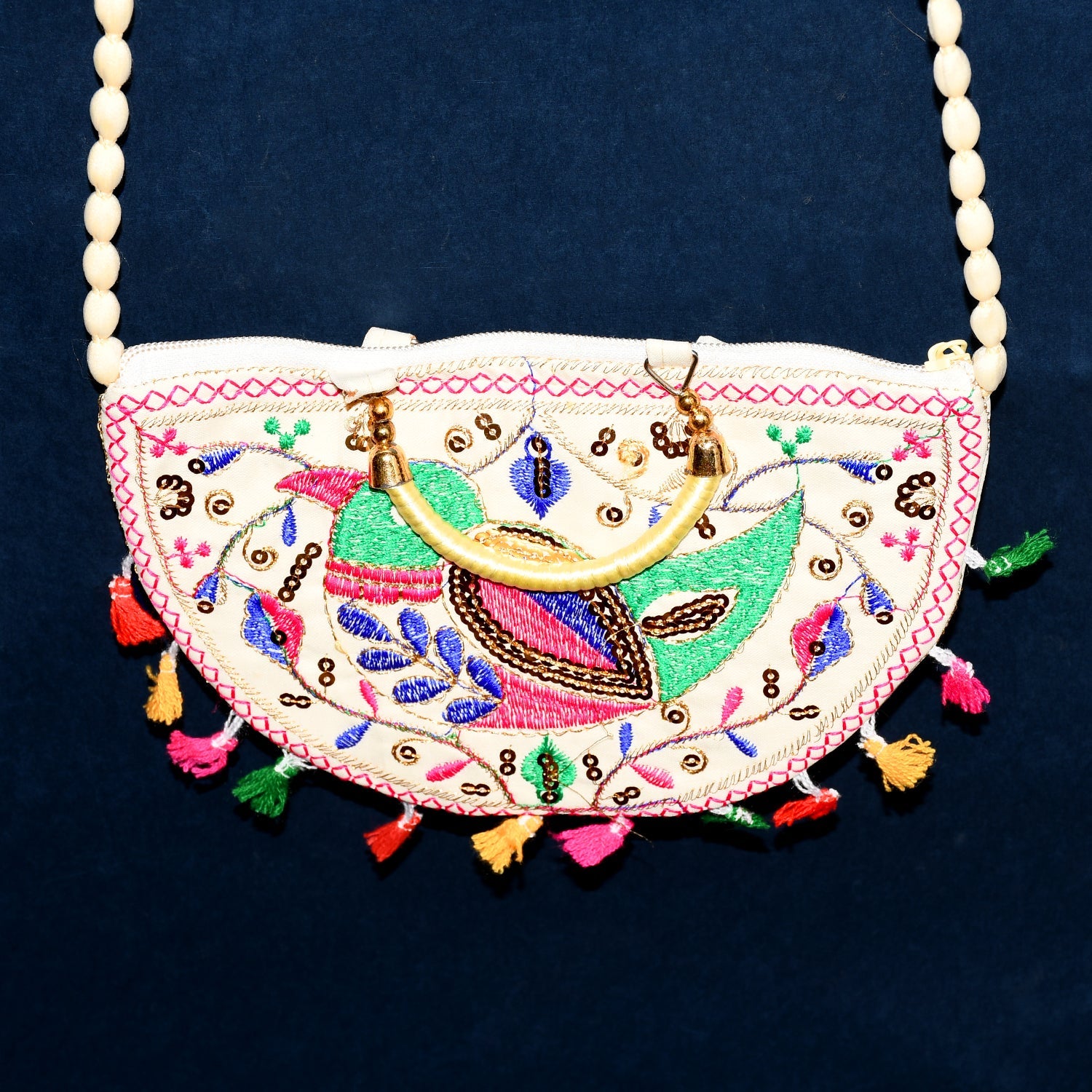 Traditional handbag, Rajasthani Jaipuri Cotton Bag (1 Pc) Traditional handbag, Rajasthani Jaipuri Cotton Bag (1 Pc)